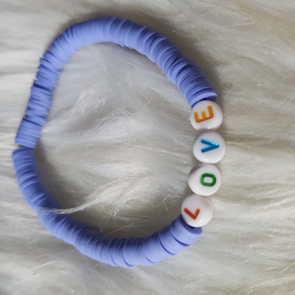 Just in : Kids  Purple Elastic Beaded Jewelry Bracelet